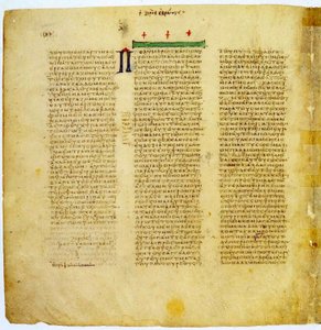 Pagina uit de Codex Sinaiticus door Greek